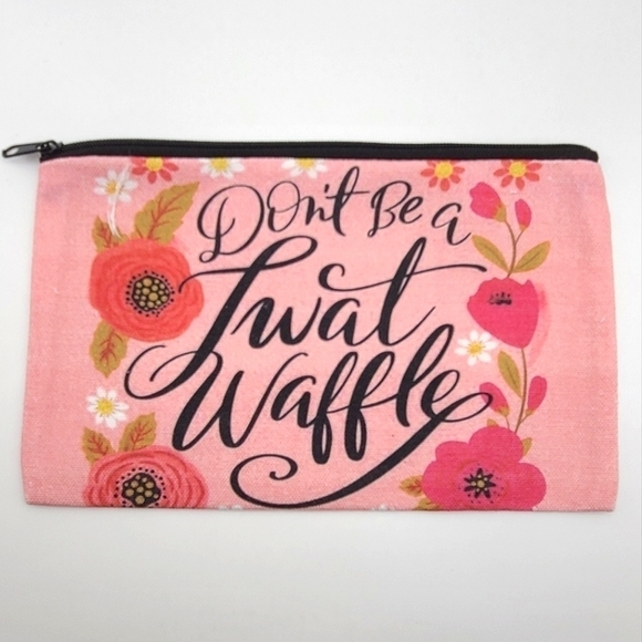 Floral Print Cosmetic, Storage Canvas Like Bag - Picture 9 of 9